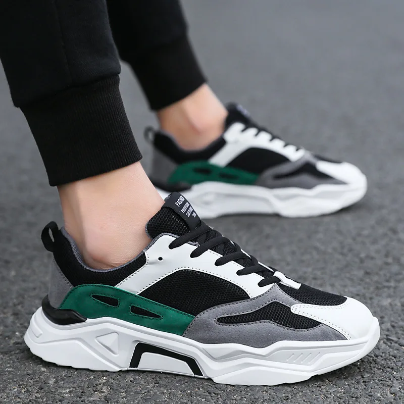 

[Combination-] 2020 Spring New Style Athletic Shoes Korean-style Versatile Dad Shoes Thick Bottomed MEN'S Casual Shoes