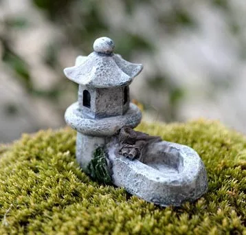 Miniature France   Tower Model Dollhouse Statue Fairy Micro Landscape Decor 