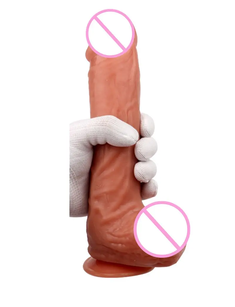 24 см длинный фаллоимитатор реалистичный силиконовый огромный большой пенис с