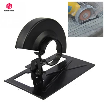 

FGHGF 1pc Dedicated Angle Grinder Cutting Seat Stand Machine Bracket Rod Table+1pc Cover Shield Safety Woodworking Tools