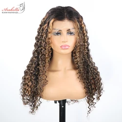 Deep Wave Transparent Lace Wig 13x4 Lace Frontal Human Hair Wigs With Baby Hair Natural Hair Line 100% Human Hair Wigs Aravella