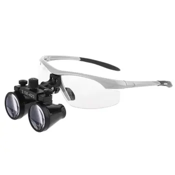 

2.5X/3.5X 420mm Dental Loupe Magnifier Binocular Operation with Spotlight Head Light