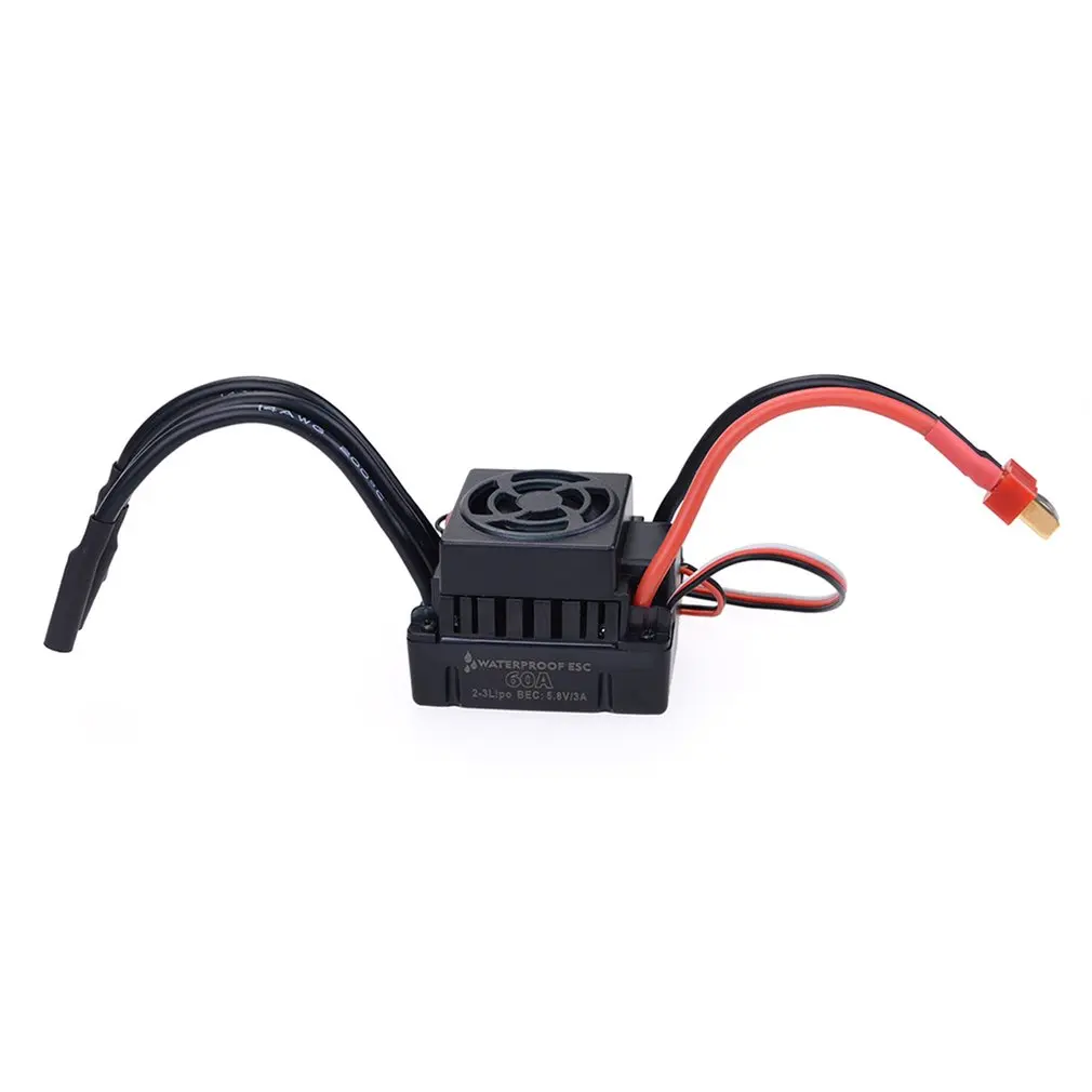 Waterproof Motor Kit 3660 2600KV/3300KV Brushless Senseless Motor and 60A Brushless ESC Combo Set for 1/10 RC Car Boat Model Toy