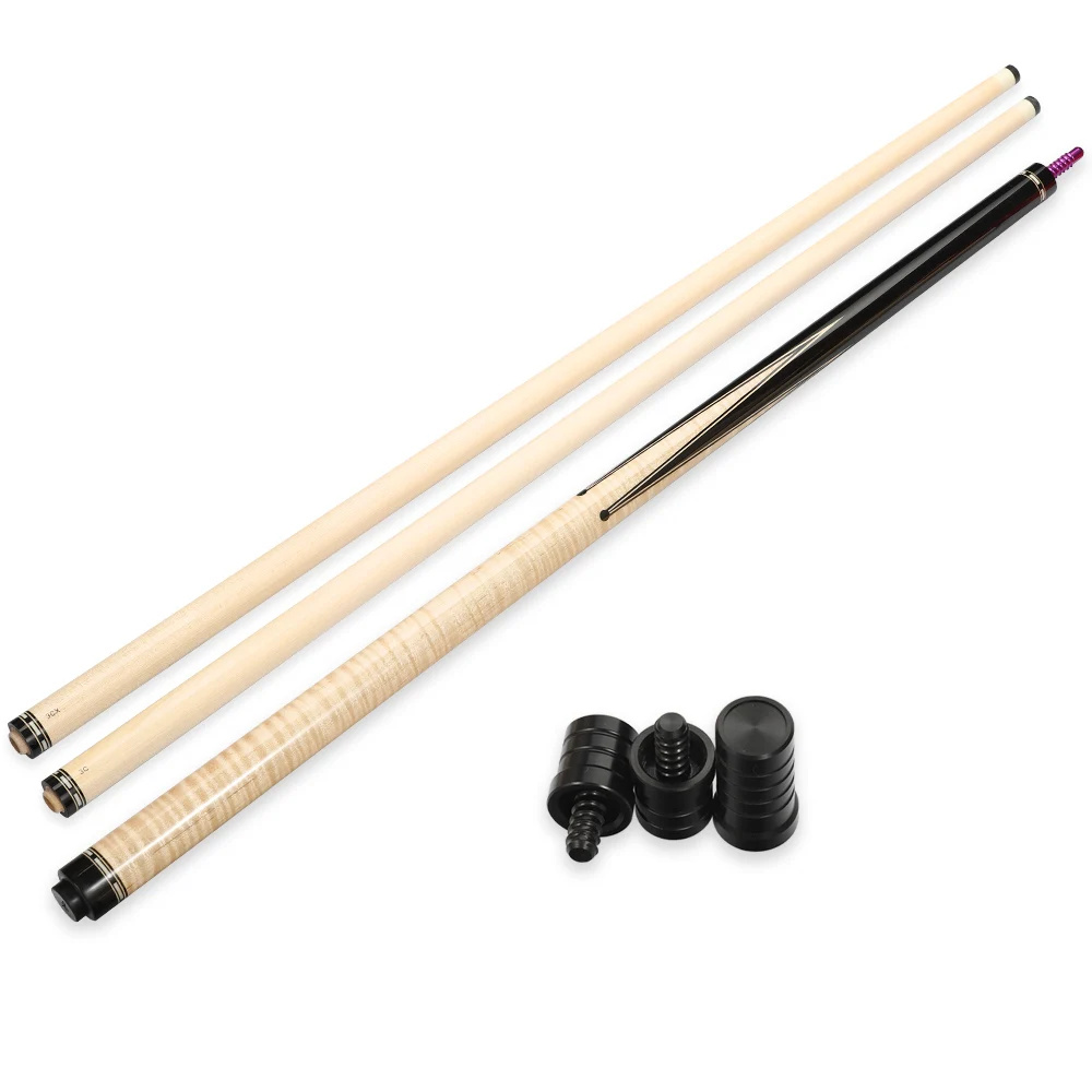 Как Billard Carom Cue 12 мм наконечник 19-K2, высококачественный, 3 подушки, игровой кий, двойной вал, Carom бильярд, Carom Cue с подарками - Цвет: cue with 2-shafts