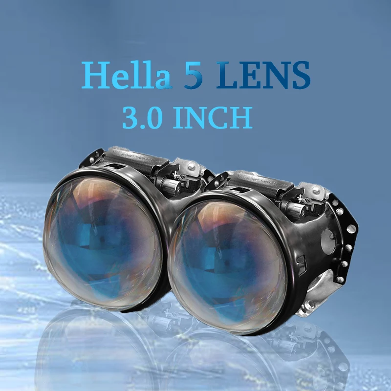DERI 3,0 дюймов для Hella 5 Биксеноновые линзы проектора фары синяя пленка авто Стайлинг объектив Hi/lo луч модифицированный D1S D2 D3 D4