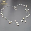 ASHIQI Multilayer Natural Baroque Pearl Choker Necklace for Women Simple Style Handmade DIY Wedding Party Jewelry gift ► Photo 1/6