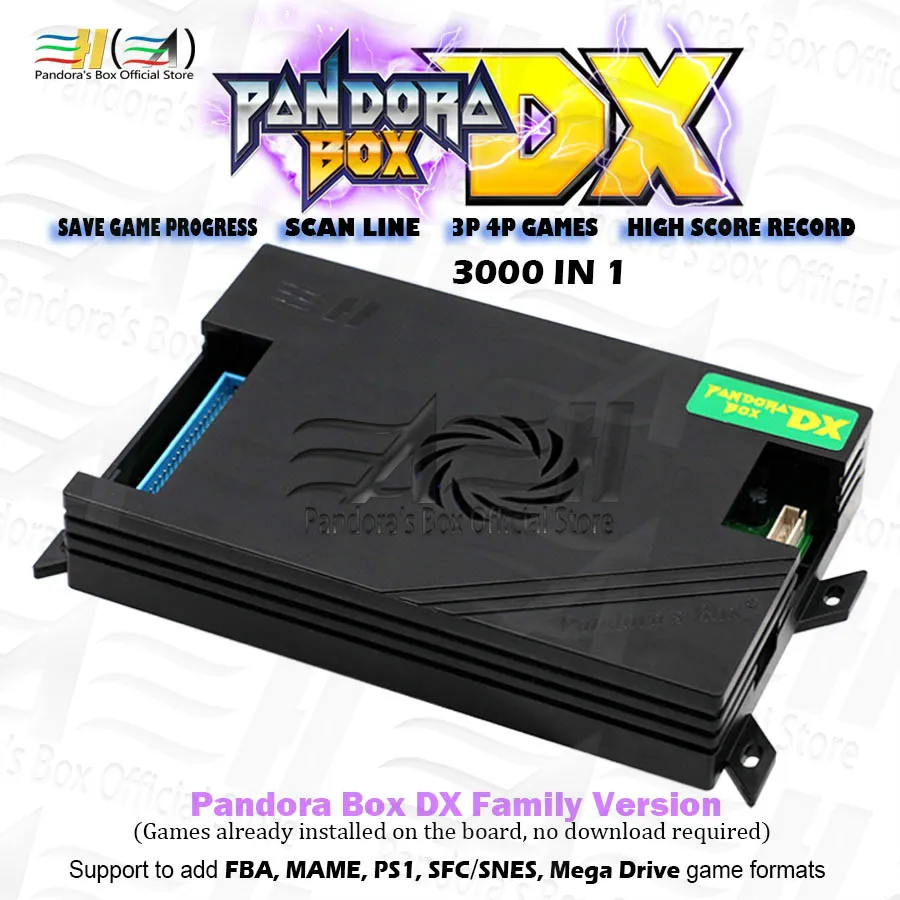 2021 Orginal Pandora Box DX 3000 in 1 family board for console have 3d game can add FBA MAME PS1 SFC SNES FC MD Can save game 2021 Orginal Pandora Box DX 3000 in 1 family board for console have 3d game can add FBA MAME PS1 SFC SNES FC MD Can save game