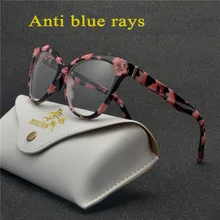 Модный синий светильник, блокирующий ультра-светильник, для мужчин и женщин, компьютерные очки для чтения, для женщин, очки для пресбиопии, для чтения с коробкой, NX