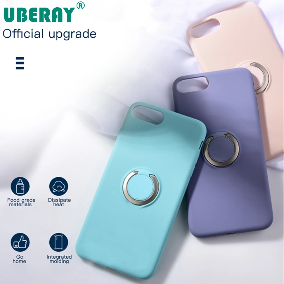Liquid Silicon Case Magentic Car Holder Cover For iPhone 7 8 plus 6 6s X XS XR Max Phone Soft Mobile Bag | Мобильные телефоны и