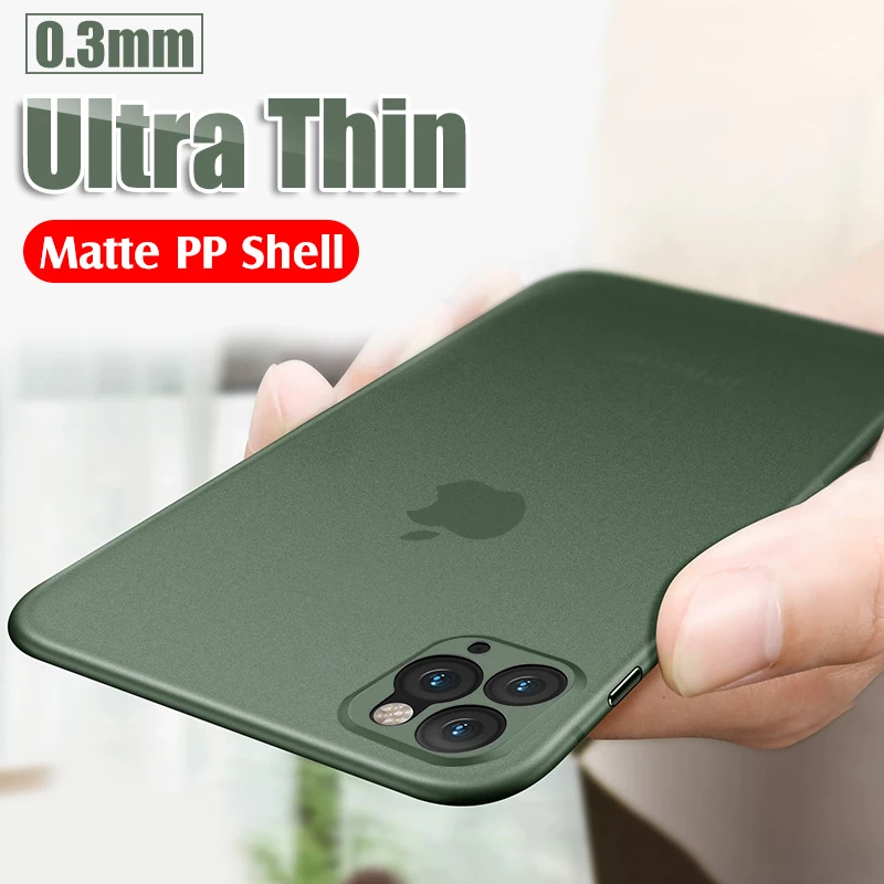 Luxury Ultra thin PP phone case for iphone 11 Pro X XR XS Max 7 8 6 6s plus hard PC shockproof full cover matte slim bumper | Мобильные