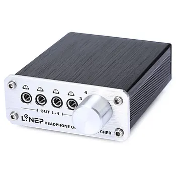 

2020 3.5mm Jack Switch 4 Input 4 Output Earphone Headphone Mp3 Audio Signal Switch Switcher Digital Multi-Channel Switcher