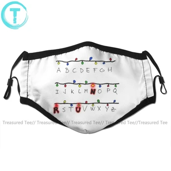 

Stranger Things Mouth Face Mask Run Stranger Things Facial Mask Fashion Cool with 2 Filters for Adult