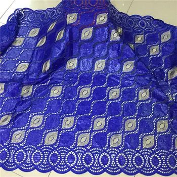 

5yards african lace fabric 2020 high quality lace cotton bazin riche fabric latest embroidery basin riche brode lace pl83-4