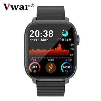 

Vwar IP68 Waterproof Smart Watch VS T200 IWO 12 8 10 Plus with Knob Encoder Heart Rate Smartwatch GTS for Apple Xiaomi Phone