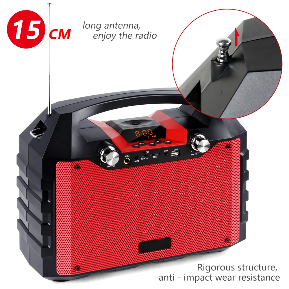 Bluetooth динамик 40 Вт портативный беспроводной большой мощности s Soundbox с пультом