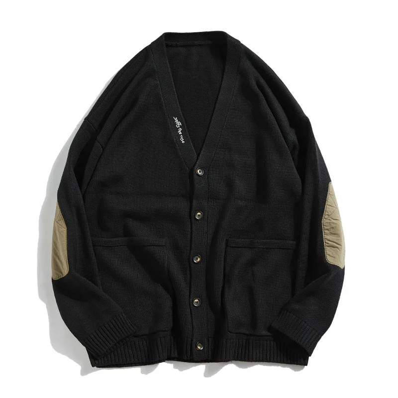 Men Sweater 2019 Warm V-Neck Cardigan Fall Sweater Men Casual Simple Knitted Sweaters Single Breasted Japanese Men Sweaters Men Sweater 2019 Warm V-Neck Cardigan Fall Sweater Men Casual Simple Knitted Sweaters Single Breasted Japanese Men Sweaters
