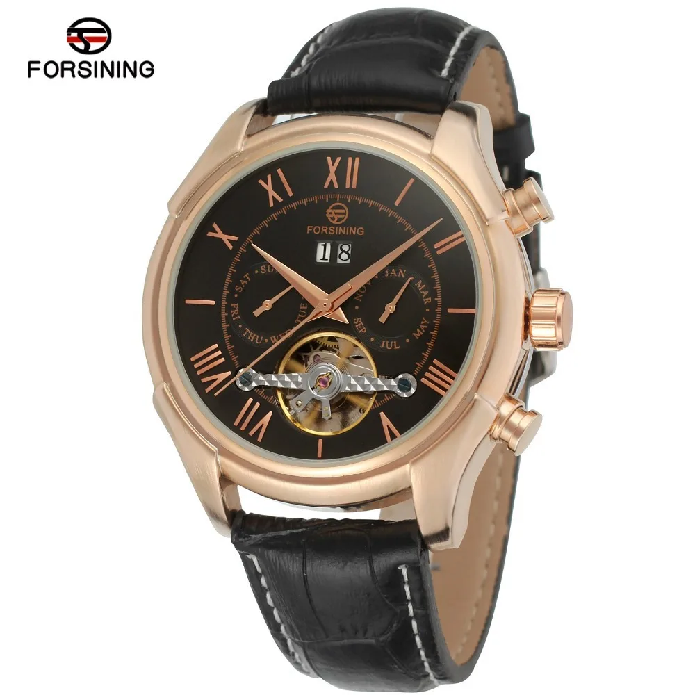 

Hot Models forsining Analog Watch Men Fashion Casual Calendar Hollow out Fully Automatic Analog Watch