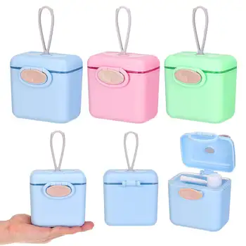 

Baby Formula Milk Storage Infants Portable Milk Powder Formula Dispenser Kids Food PP Container Storage Feeding Box with Lock