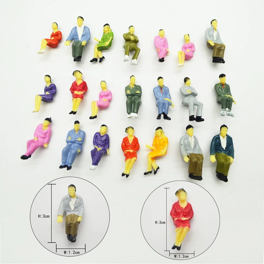 50Pcs Figuren Modell Menschen Züge 1:32 Gemalte Figuren Skala Passagiere Dekor 50Pcs Figuren Modell Menschen Züge 1:32 Gemalte Figuren Skala Passagiere Dekor