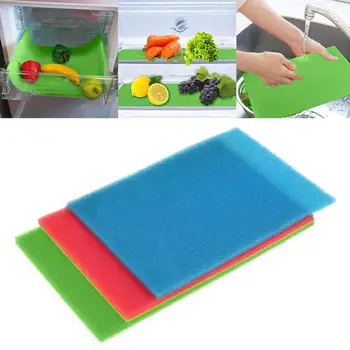 

4Pcs Refrigerator Waterproof Pad Antibacterial Antifouling Mildew Moisture Tailorable Pad Refrigerator Mats