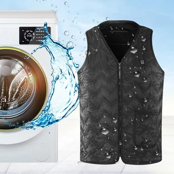 

Outdoor Hiking Thermal Adjustable Windproof Electric Warm USB Charging Riding Heated Vest Washable Waistcoat Skiing Camping