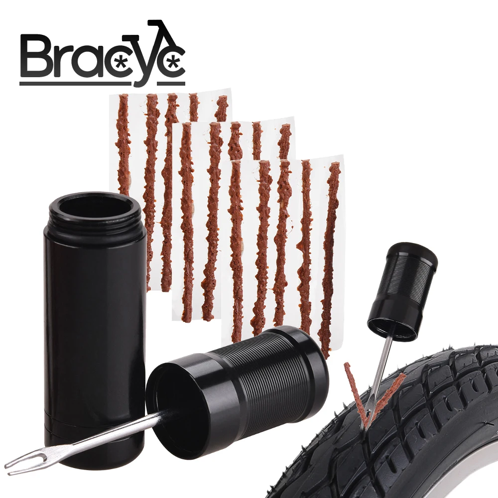 Bicycle Tubeless Tire Repair Tool Kit Tyre Drill Puncture for Urgent