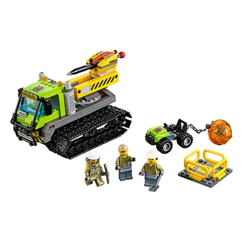 

Compatible With Lepining City Model Building Blocks Toys 350pcs City Series Volcano Expedition Drill Rig Toys