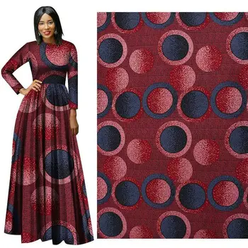 

Red Circle Ankara African Polyester Wax Prints Fabric 2020 High quality African Vertiable Printed Wax Fabric For Sewing Dress