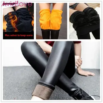 

Women Casual Winter Thick Velvet Pants 65-72.5 kg High Waist 50-57.5 kg Elasticity Outer 57.5-65 kg Leggings