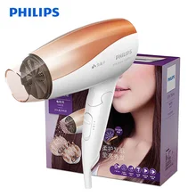 Фен для волос PHILIPS BHC117/05, анион, фен с высокой мощностью, складной термостат, уход за волосами, 3 файла, регулировка для дома