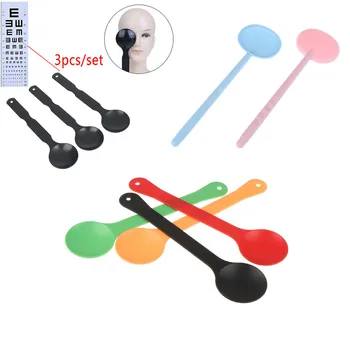 

1/3PCS Eye Occluder Eye Occluder Block Plate for Vision Test Eyesight Exam Professional Black Handheld Optometry Tool