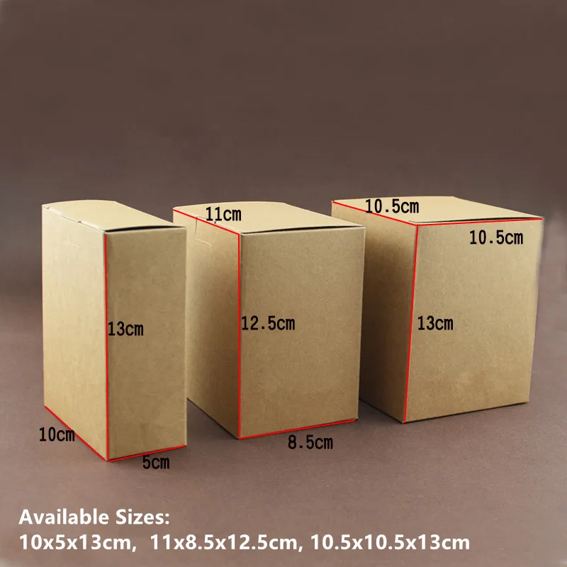30pcs Black / White / Kraft Paper Gift Box Tea Coffee Outer Packaging