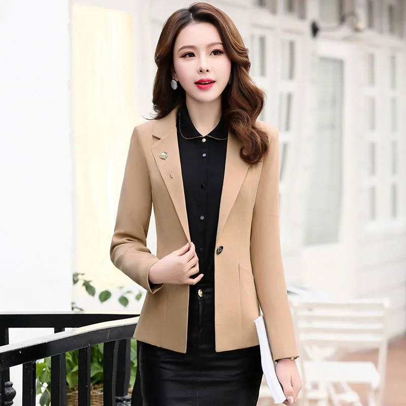 

Suit Jacket Women's Korean-style 2018 New Style Spring Clothing Slim Fit Slimming Long Sleeve Leisure Suit WOMEN'S Top Short Aut