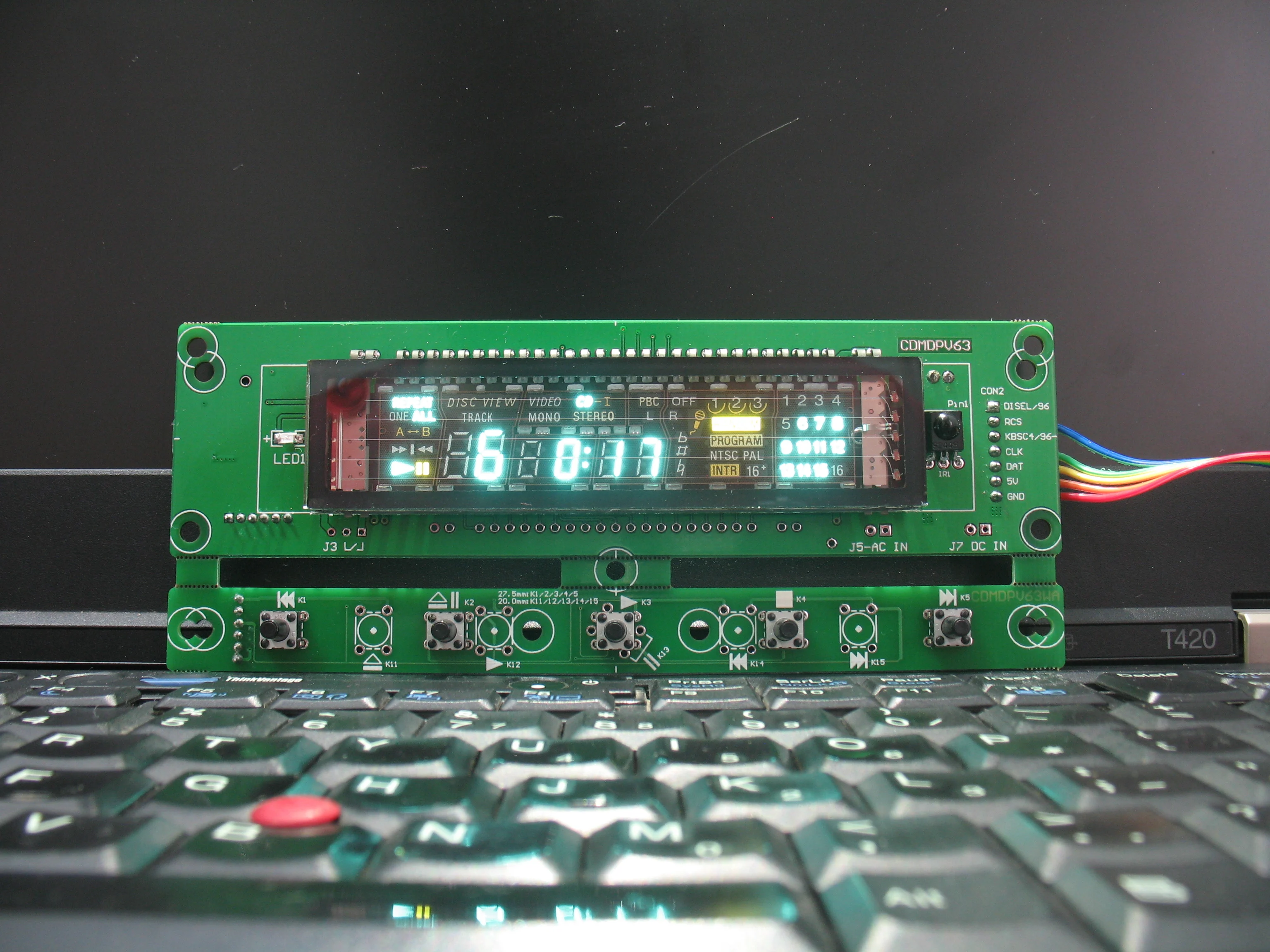 

CDM4 Display Control Panel, 310 Display Panel, ZC99696/85VFD Display, Turntable DIY
