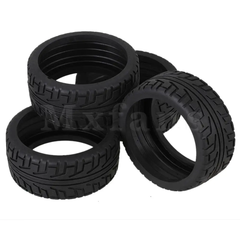 Mxfans 4 шт 40 мм ширина RC 1:8 внедорожные губки внутри резиновые шины черного цвета|rubber