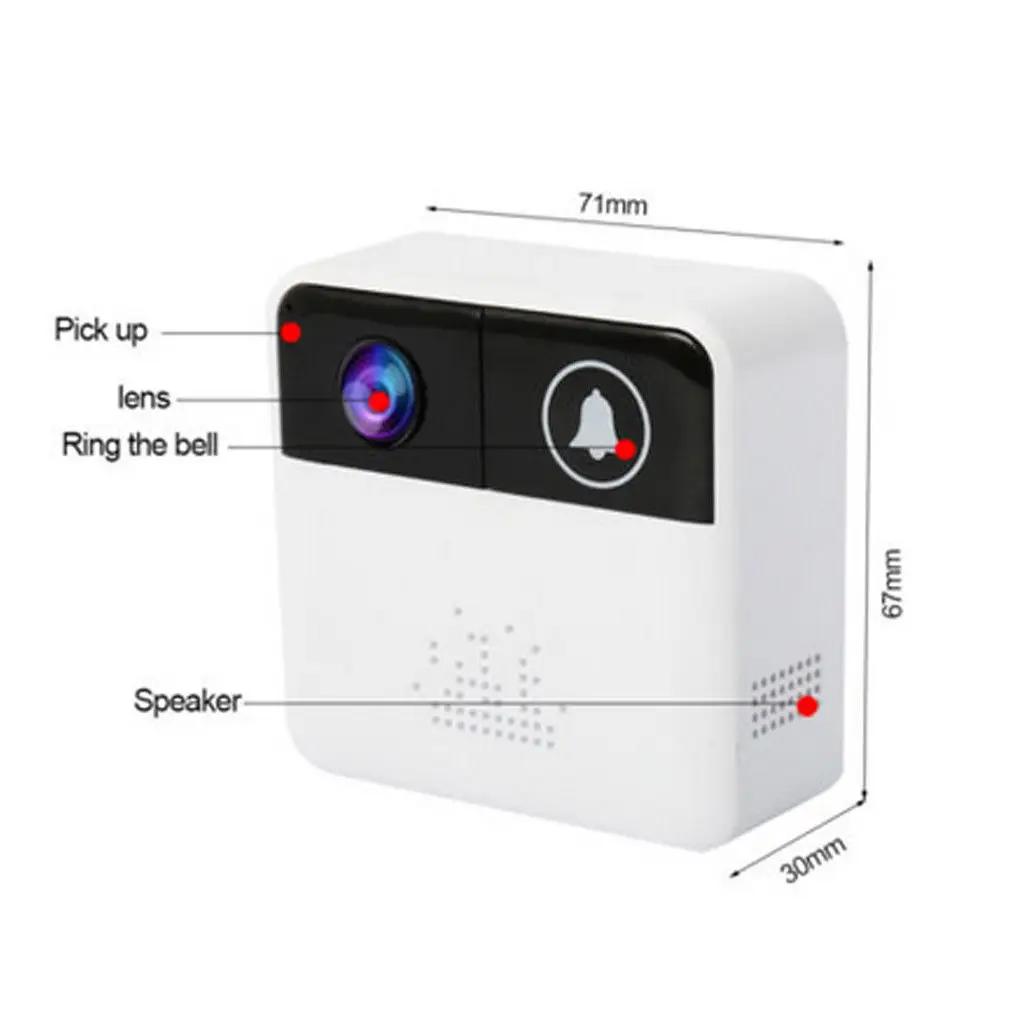 

Smart Wireless WiFi Ring Doorbell Video Phone Bell Intercom Home Security