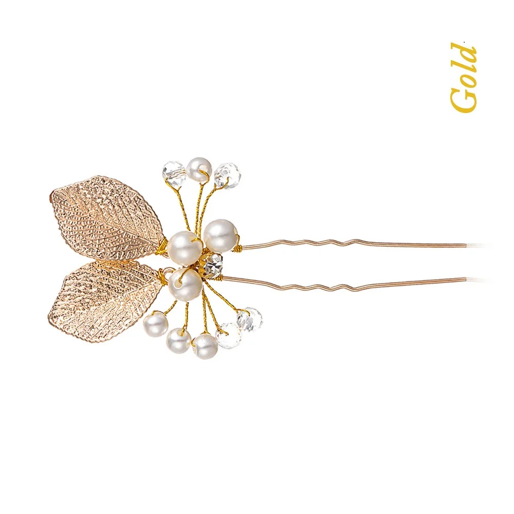 Gold Style 1 1 шт., модные роскошные расчески для волос с голубыми цветами, головной убор для невесты, свадебные аксессуары для волос, золотые листья, ювелирные украшения для волос, заколки для волос - Цвет: Gold Style 1