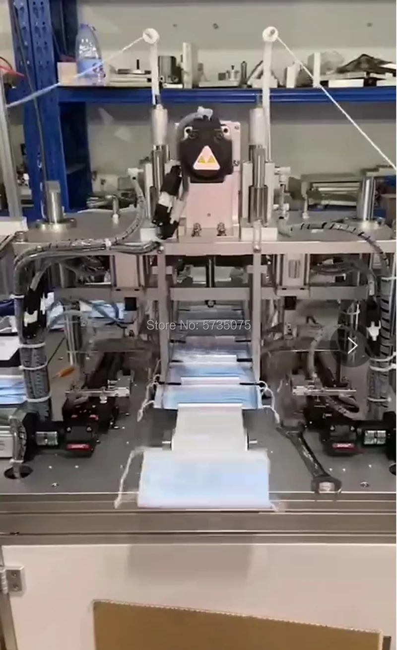 Полностью автоматическая Плоская Маска машина 1 + 1 100 шт/мин