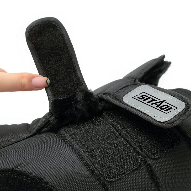 Г. Мужские зимние теплые черные мужские повседневные ботинки на плоской подошве с искусственным мехом Водонепроницаемая Стеганая обувь для мужчин, зимние ботинки