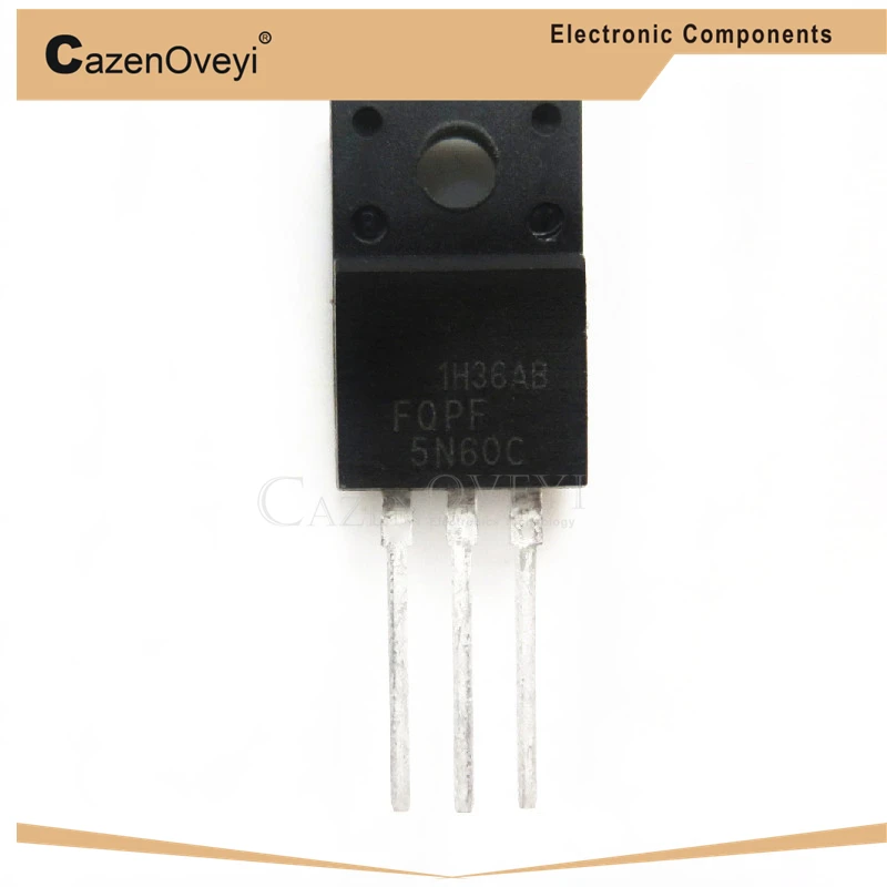 10pcs/lot FQPF5N60C TO-220 5N60C 5N60 TO220 new MOS FET transistor In Stock | Электронные компоненты и