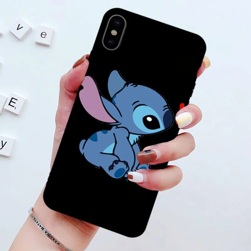 Джамлюлярные чехлы для телефонов с рисунком стежка для iPhone XS MAX 11 Pro XR X 7 8 6 6s Plus черный силиконовый мягкий чехол-чехол для iPhone 7
