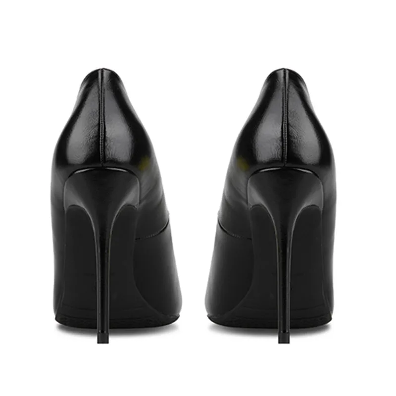 Брендовая обувь; женские туфли-лодочки на высоком каблуке; женские туфли на шпильке; черные свадебные туфли из искусственной кожи на высоком каблуке 10 см; B-0051