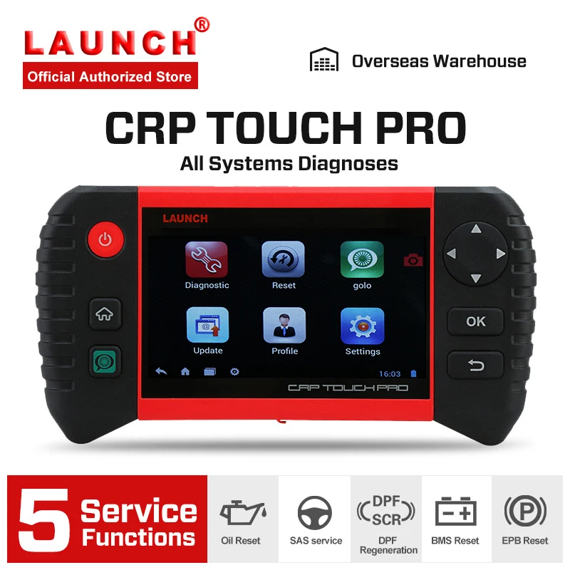 Launch Creader CRP Touch Pro Профессиональный Автомобильный сканер автомобильный диагностический инструмент все системы диагностические инструменты PK MK808