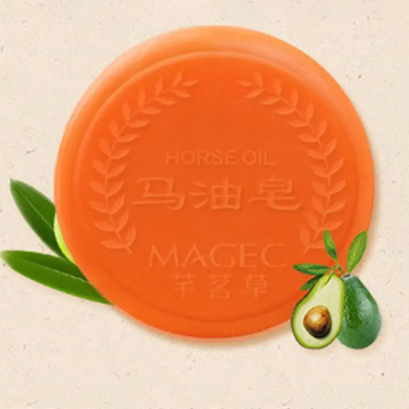 Horse Oil Facial Soap Clean Blackhead Care Soap Natural Moisturizing Treatment Repair Whitening Handmade Soap Q0KD Horse Oil Facial Soap Clean Blackhead Care Soap Natural Moisturizing Treatment Repair Whitening Handmade Soap Q0KD
