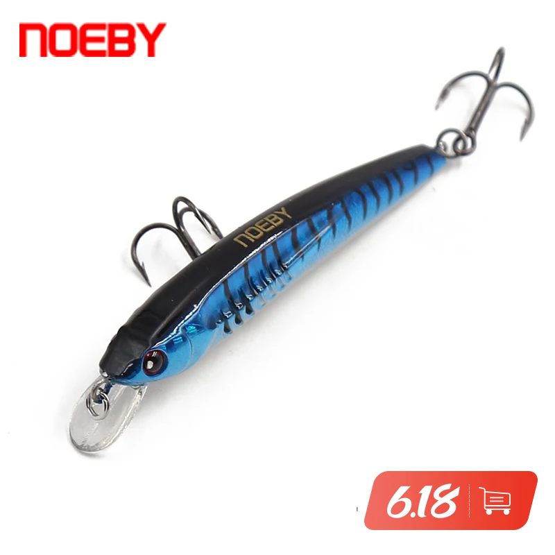 

NOEBY 9106 Fishing Lure Floating Minnow 70mm 6.5g Wobbler Hard Bait with Lifelike 3D Eyes