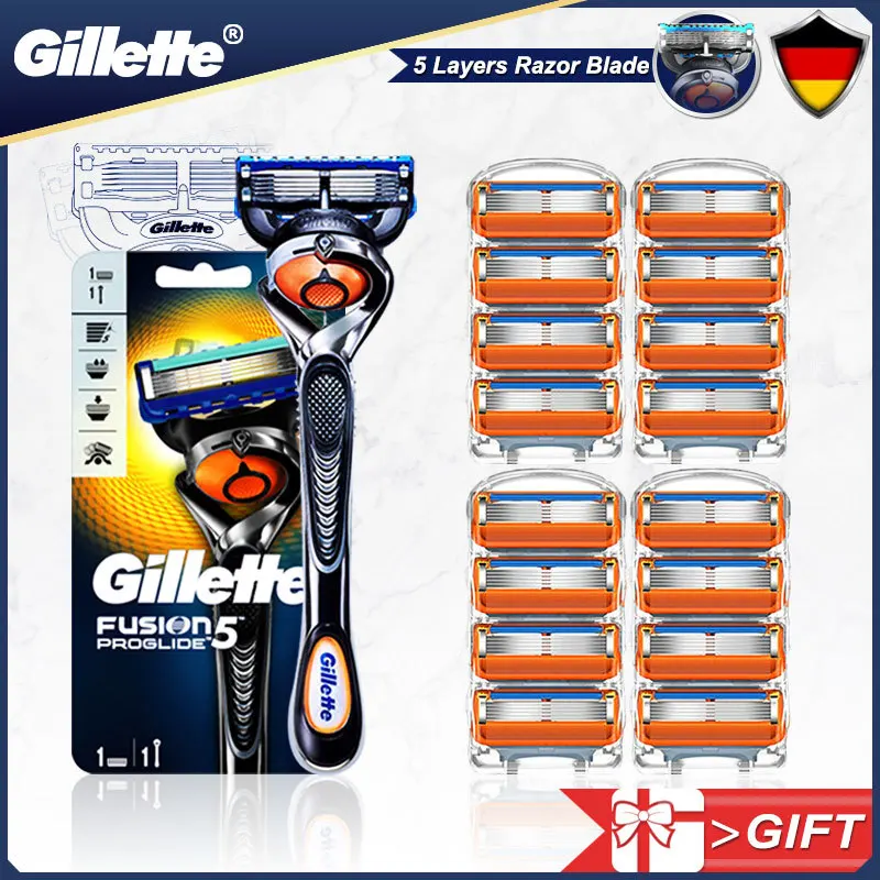 Безопасная бритва Gillette Fusion 5 Proglide прямая Бритва для мужчин бритвенный станок со