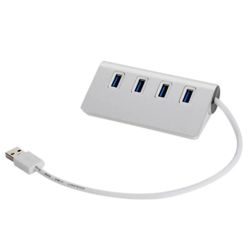 

high quality Efficient Practical Good Compatibility USB Hubs Aluminum Alloy Four Ports Premium USB2.0 HubN