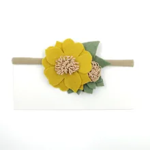 Европейский и американский, детский головной убор, цветочные аксессуары для волос, модный полностью ручной работы, фетровый головной убор с цветами, не