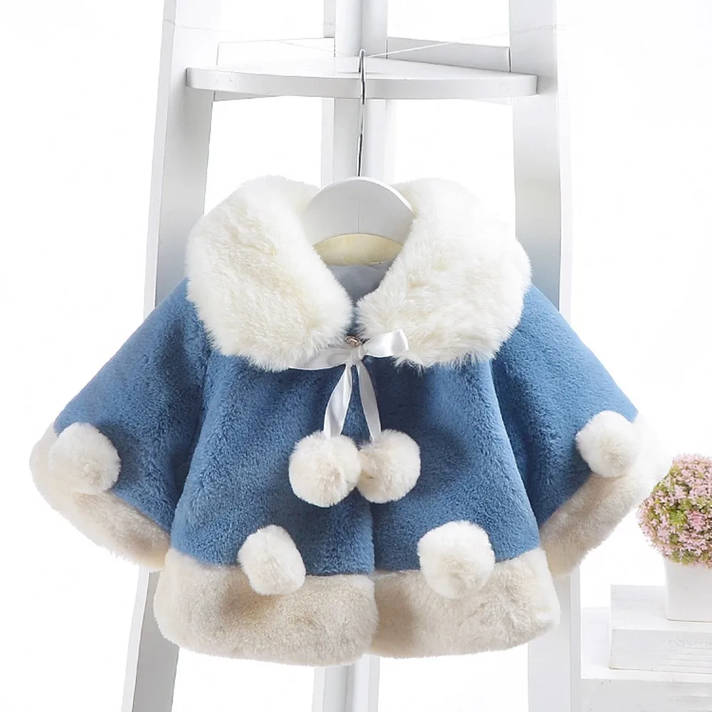 Sky Blue Зимние флисовые парки для малышей; детские куртки для девочек и мальчиков; теплое осеннее бархатное пальто для маленьких девочек; куртка-плащ; плотная одежда; - Цвет: Sky Blue