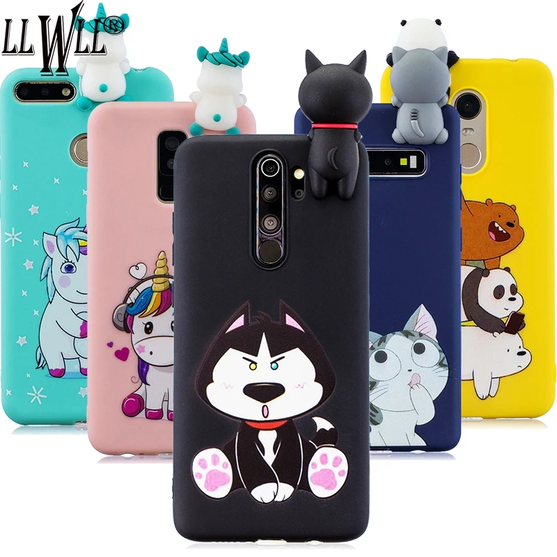 Мультяшный чехол Husky для Xiaomi Redmi Note 8 Pro 8A силиконовый T Pro|Бамперы| |